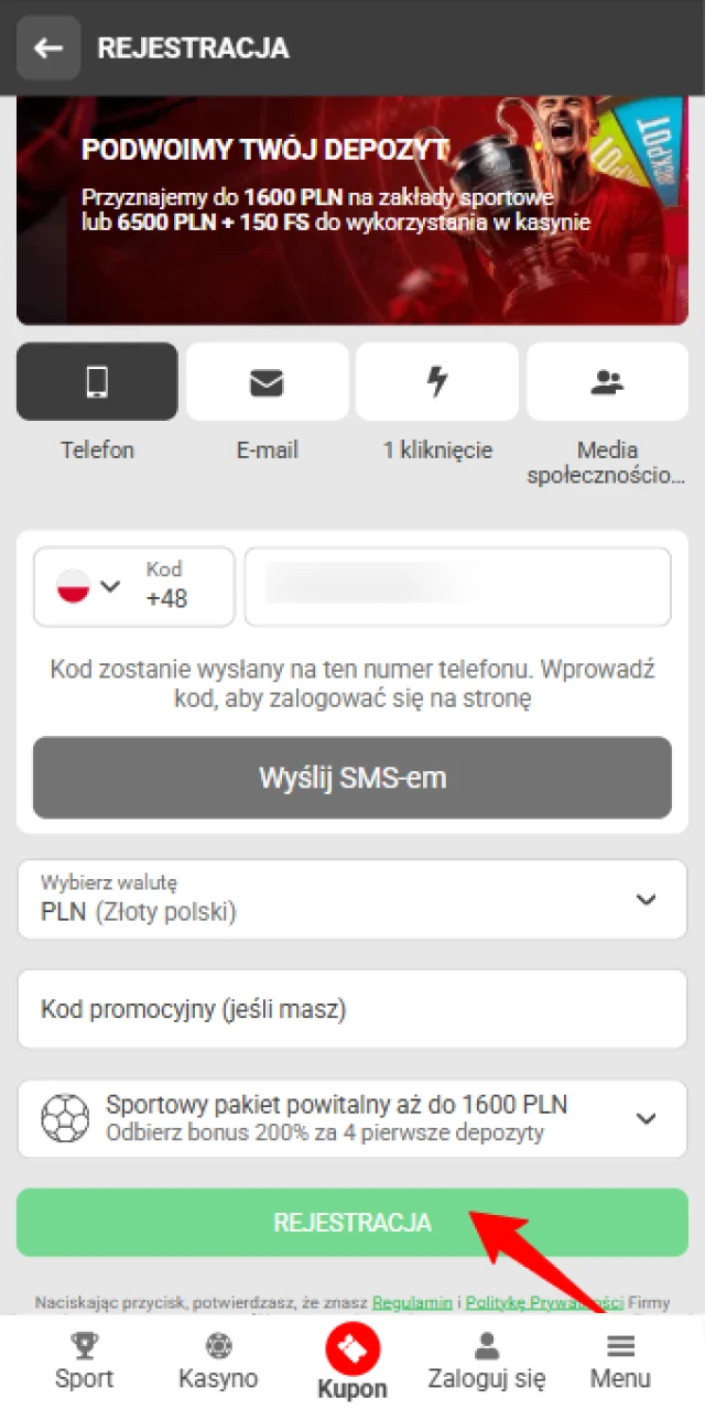 Sfinalizuj proces w aplikacji 888starz, aby natychmiast uzyskać dostęp do świata zakładów i gier kasynowych online.
