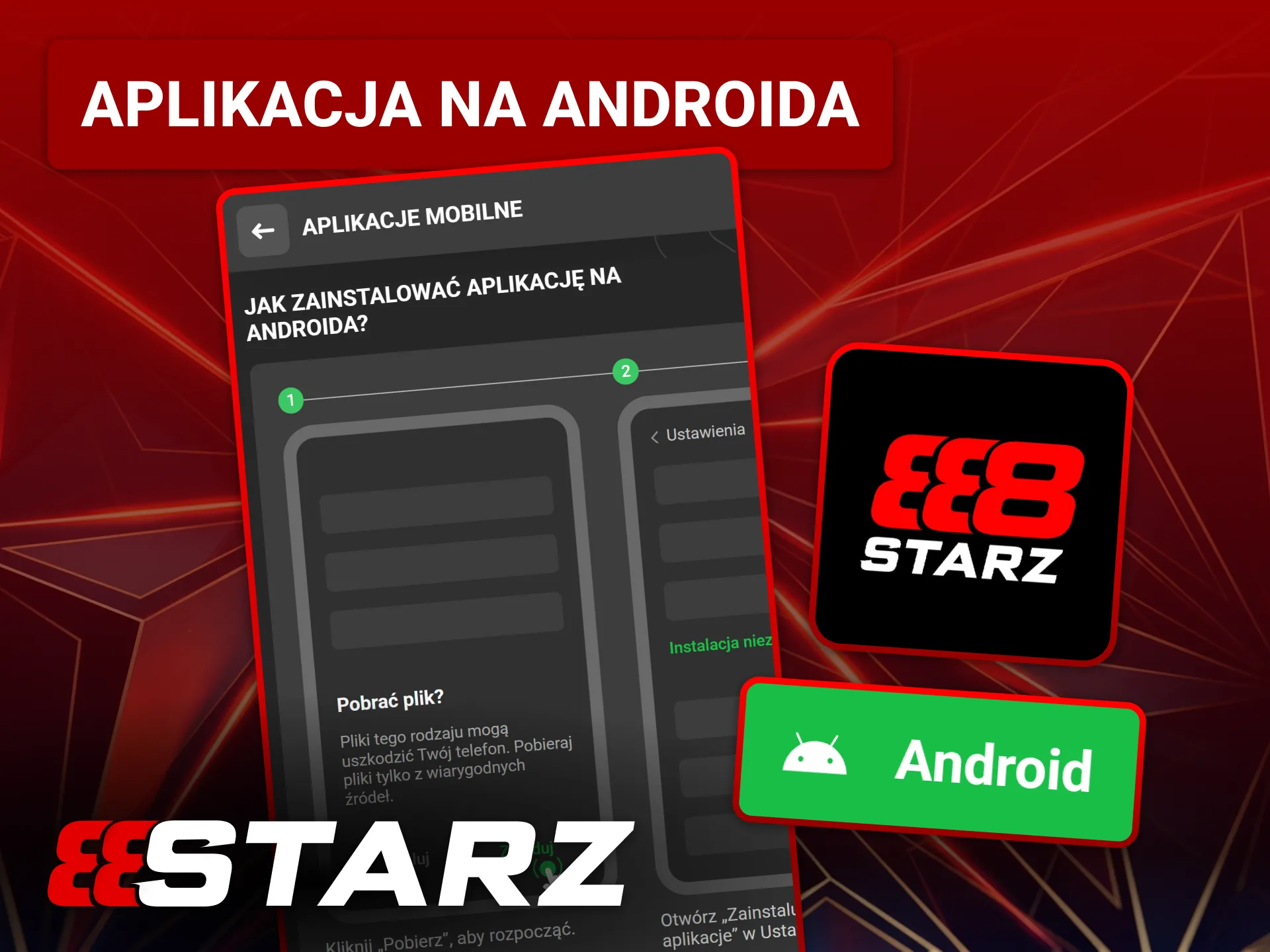 Pobierz oficjalną aplikację 888starz na smartfony z systemem Android.