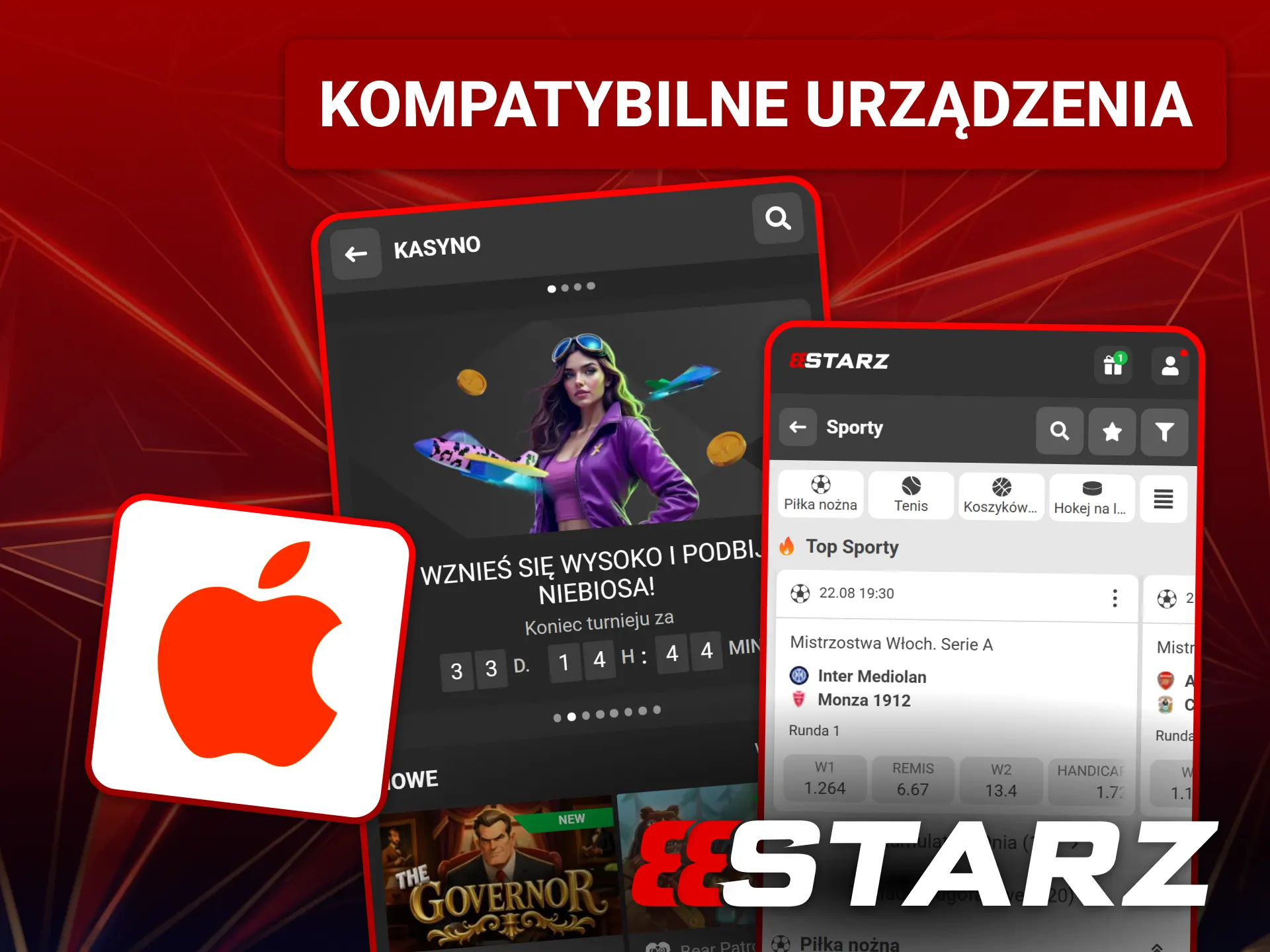 Zobacz listę obsługiwanych urządzeń Apple dla aplikacji 888starz.