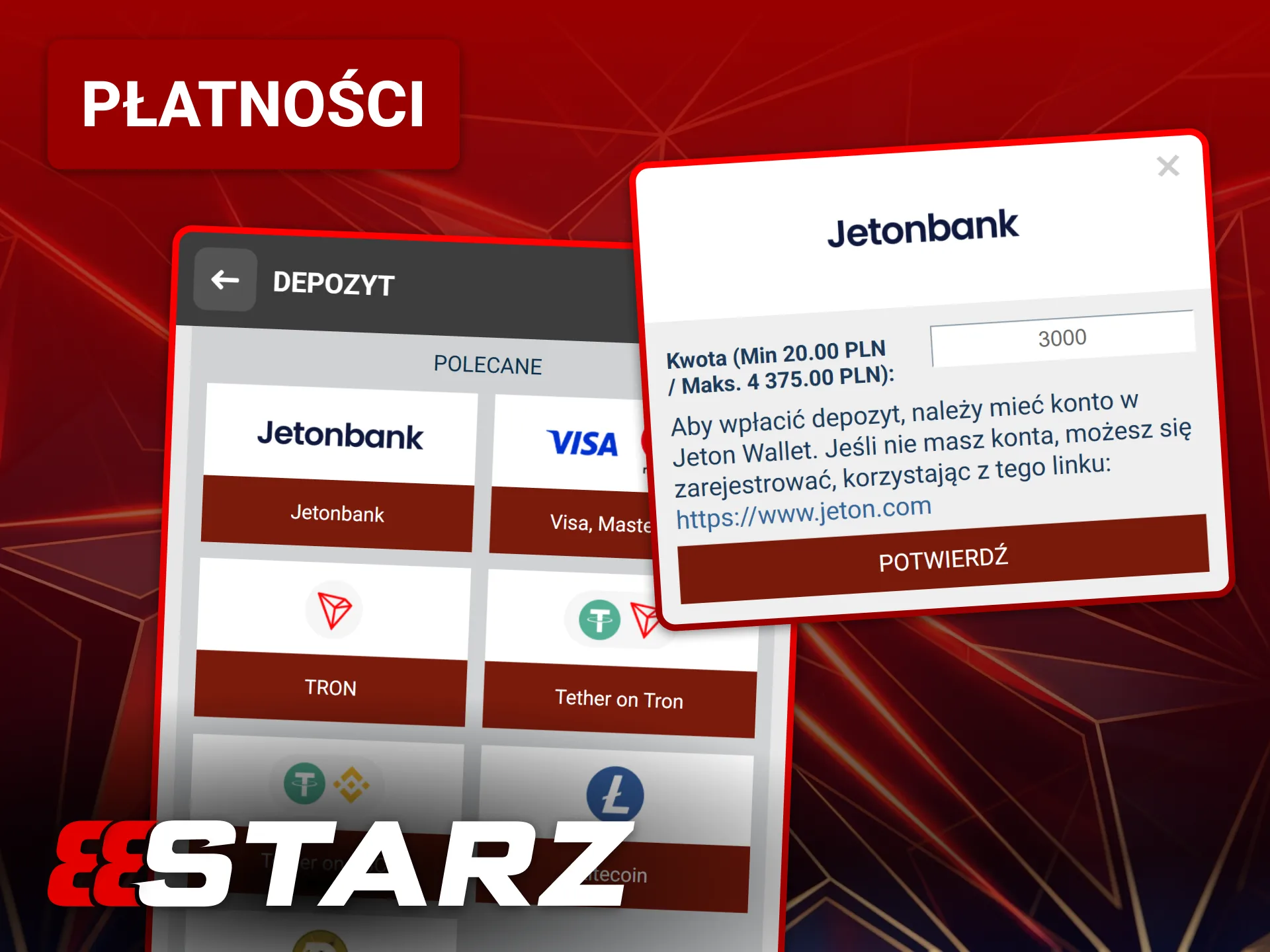 Zarządzaj swoimi metodami płatności i saldem w aplikacji 888starz.