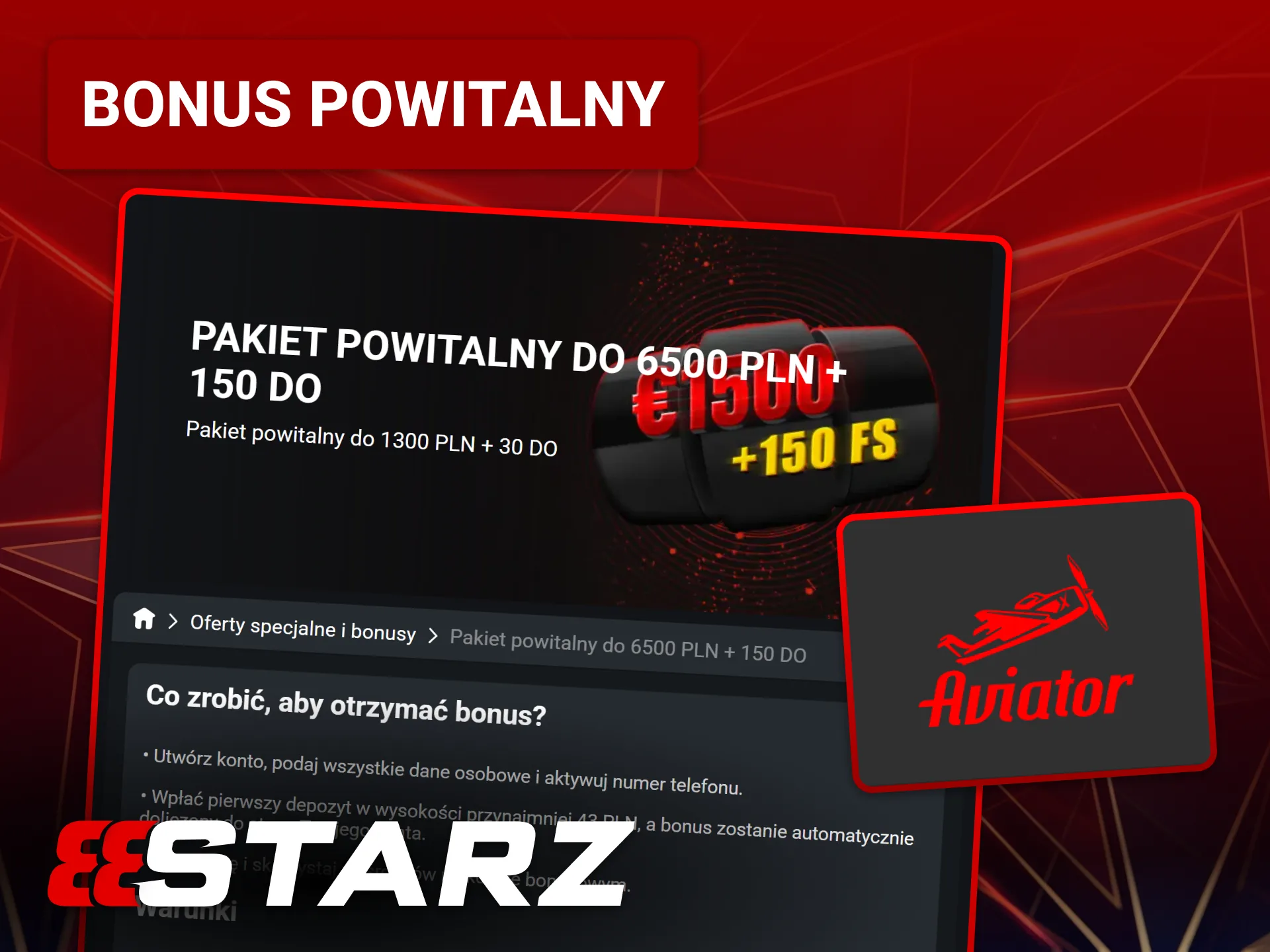 Odbierz bonus powitalny i zacznij grać w Aviator w 888starz.