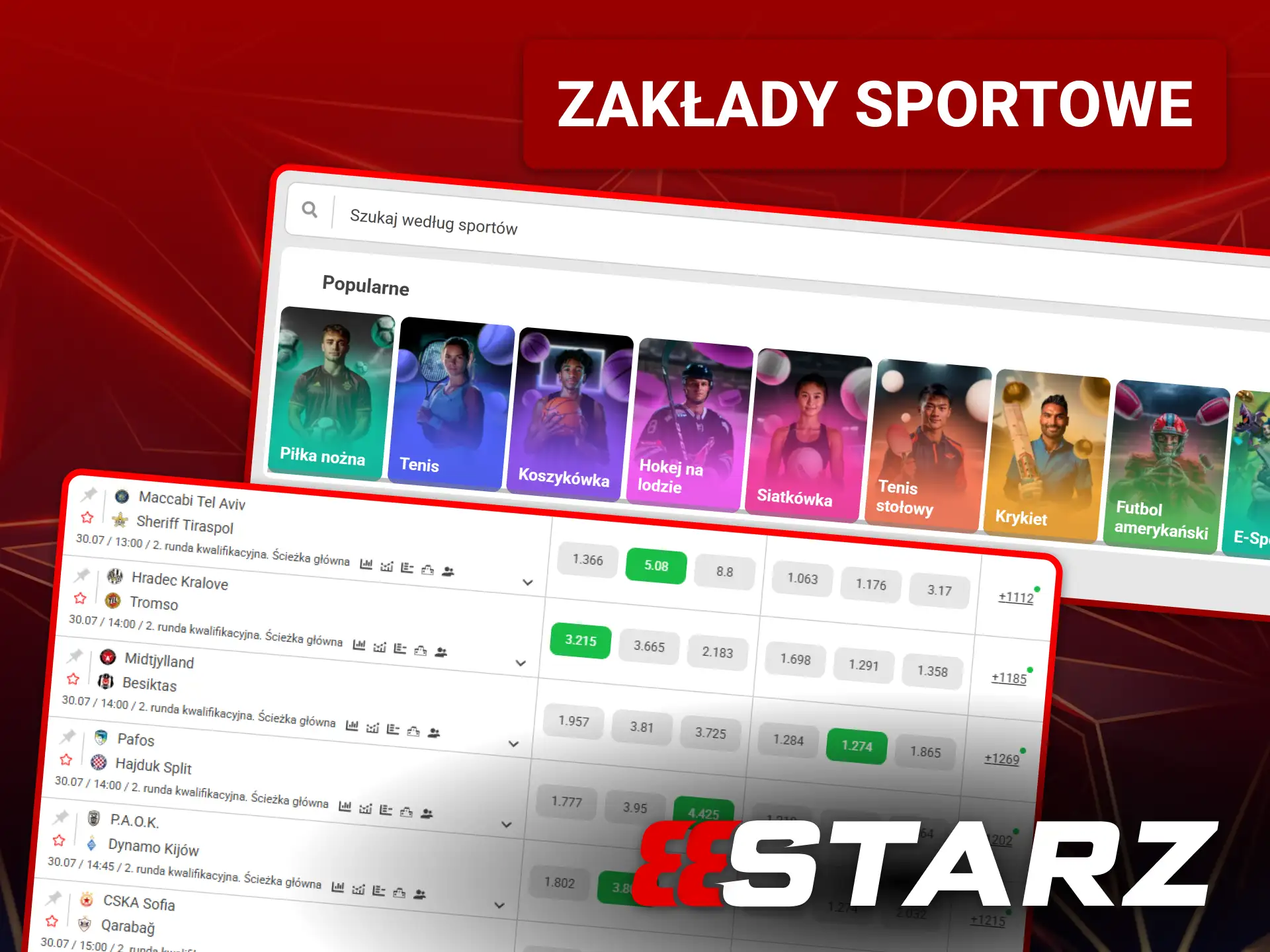Obstawiaj ulubione dyscypliny sportowe i wydarzenia w 888starz.